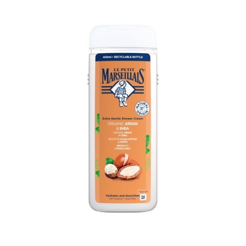 LE PETIT MARSELLAIS Kremowy Żel pod prysznic Bio Argan &amp; Masło Shea 400ml