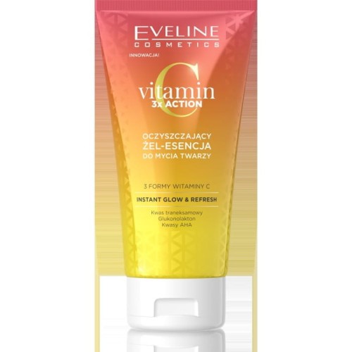 EVELINE Vitamin C 3x Action Oczyszczający Żel-Esencja do mycia twarzy 150ml