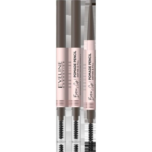 EVELINE Brow &amp; Go Pomada do brwi w kredce - Taupe