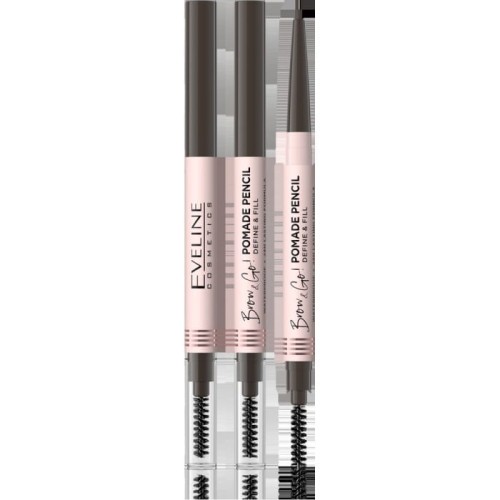 EVELINE Brow &amp; Go Pomada do brwi w kredce - Dark Brown