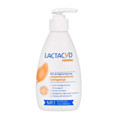 LACTACYD Femina Płyn do higieny intymnej z pompką 200 ml