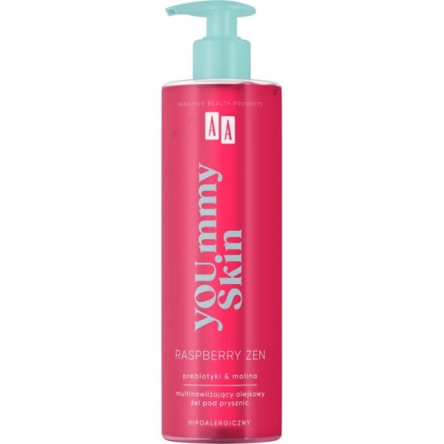 AA YOU.mmy Skin Raspberry Zen Multinawilżający Olejkowy Żel pod prysznic 400ml