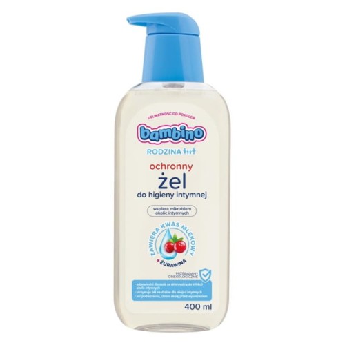 BAMBINO Rodzina Ochronny żel do higieny intymnej z ekstraktem z żurawiny 400 ml