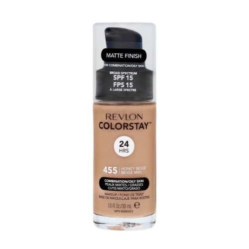 Revlon Colorstay 24H Longwear Podkład kryjąco-matujący nr 455 Honey Beige - cera mieszana i tłusta 30ml