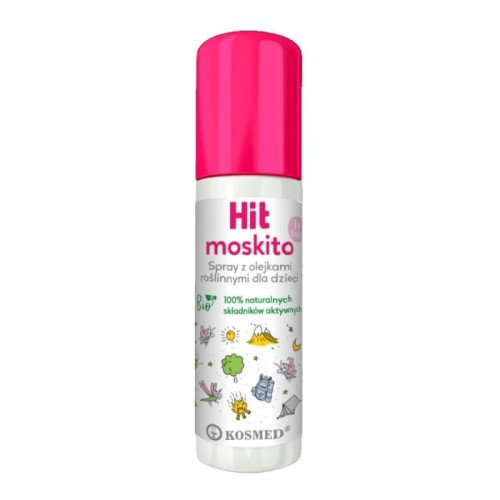 Kosmed Hit Kids Spray odstraszający na komary,kleszcze i meszki dla dzieci 100ml