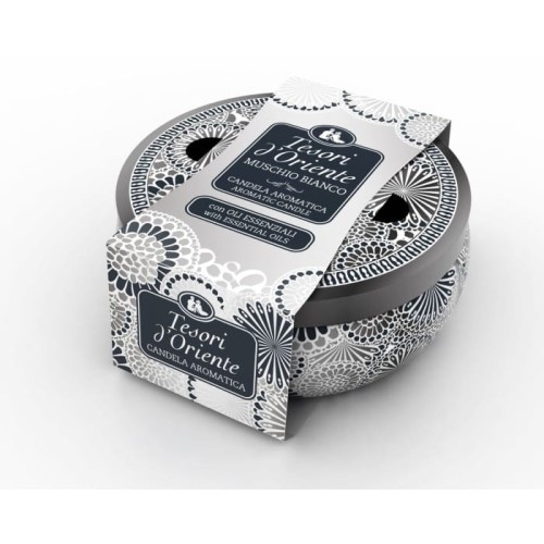 TESORI d`Oriente Świeca zapachowa Muschio Bianco 200 g