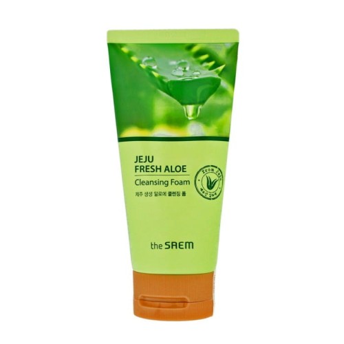 THE SAEM Jeju Fresh Aloe Pianka oczyszczająca do twarzy 150 g