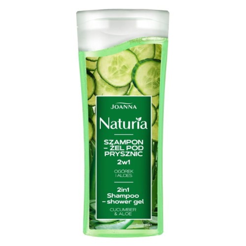 JOANNA Naturia Szampon-żel pod prysznic 2w1 - Ogórek i Aloes 100 ml