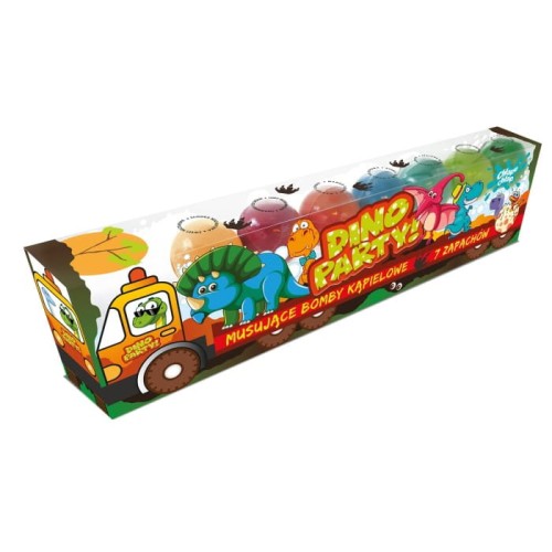 CHLAPU CHLAP Musujące Bomby do kąpieli  Dino Truck 1op.-7szt