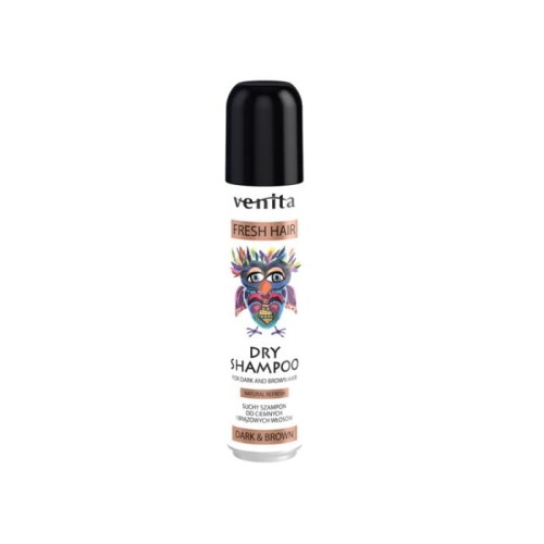 VENITA Fresh Hair Suchy Szampon do ciemnych i brązowych włosów - Dark&amp;Brown 75ml