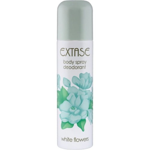 EXTASE Dezodorant body spray WHITE FLOWERS 150 ml