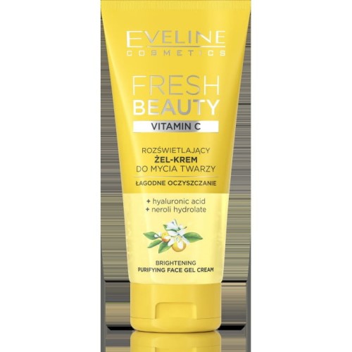 EVELINE Fresh Beauty Rozświetlający żel-krem do mycia twarzy z witaminą C 150 ml