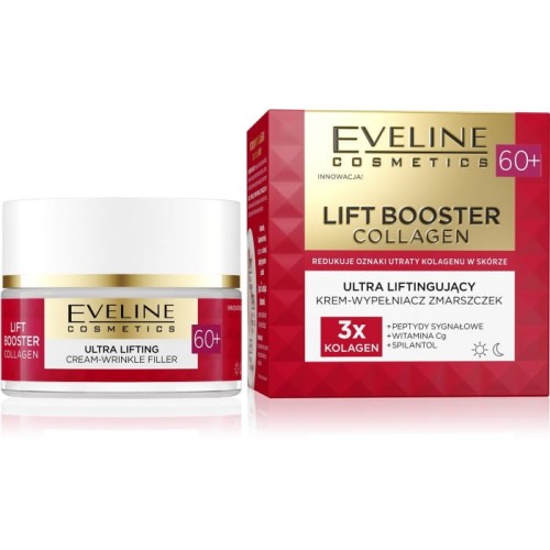 EVELINE Lift Booster Collagen 60+ Ultra liftingujący krem-wypełniacz zmarszczek 50 ml