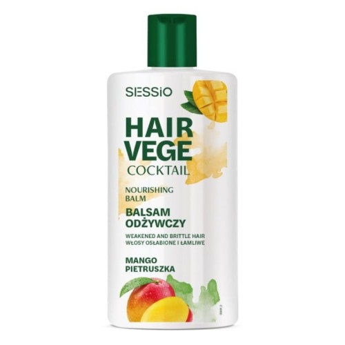 SESSIO Hair Vege Coctail Balsam odżywczy do włosów osłabionych i łamliwych - Mango i Pietruszka 300ml