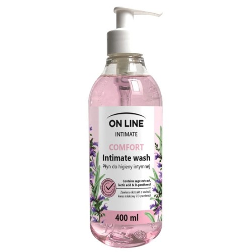 On Line Intimate Płyn do higieny intymnej Comfort z ekstraktem z szałwii 400ml