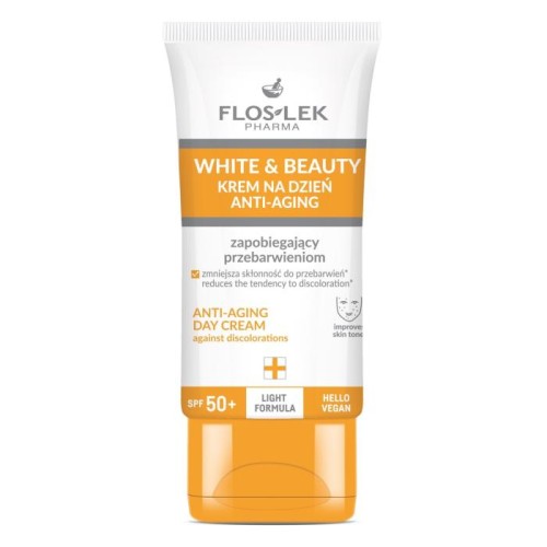 FLOS WHITE Krem zapobiegający przebarw.spf 50