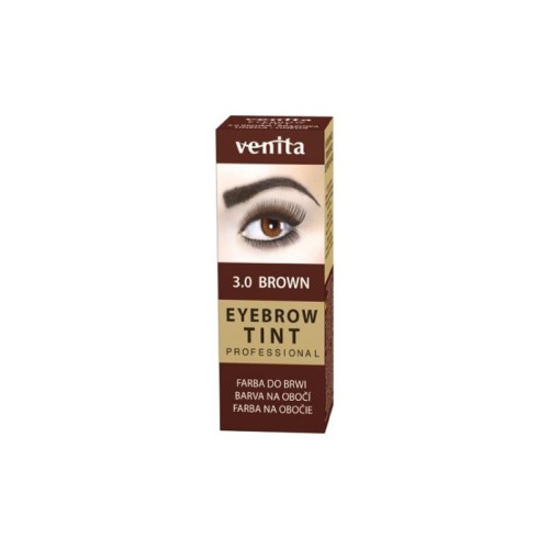 VENITA Eyebrow Tint Profesjonalna Farba do brwi w proszku - 3.0 Brown (brązowa) 1op.