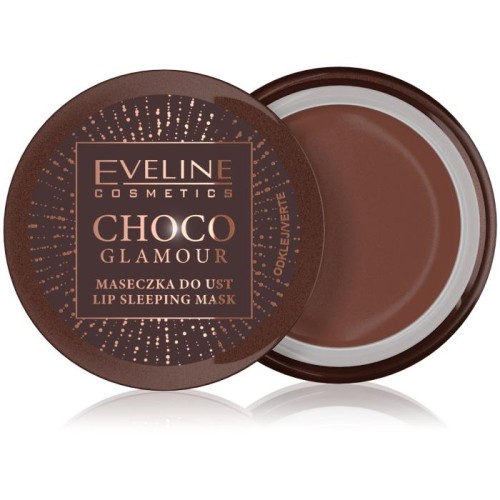 EVELINE Choco Glamour Intensywnie Regenerująca Maseczka do ust na noc