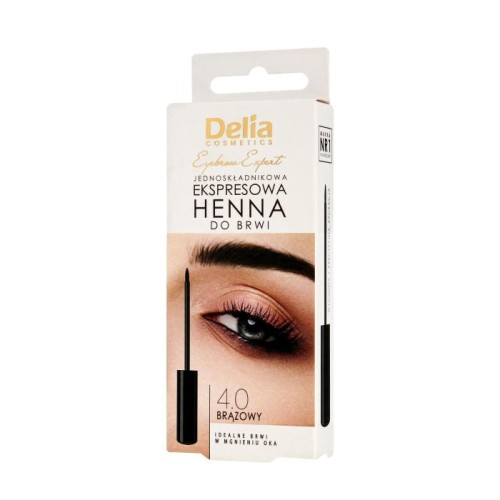 DELIA Eyebrow Expert Henna do brwi ekspresowa 4.0 Brązowy 6 ml
