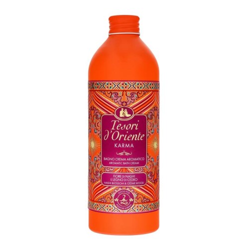 TESORI D`ORIENTE Kremowy Płyn do kąpieli Karma - Kwiat Nashi &amp; Drzewo Cedrowe 500ml