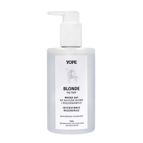 YOPE Blonde My Hair Maska 2w1 do włosów blond i rozjaśnianych - intesywna regeneracja 300ml