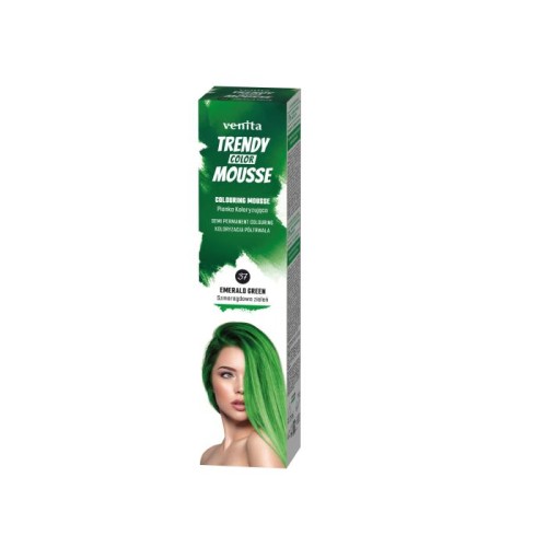 VENITA Trendy Color Mousse Pianka koloryzująca do włosów - 37 Emerald Green (Szmaragdowa Zieleń)  75ml