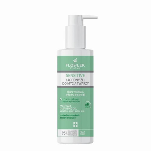 FLOSLEK Pharma Sensitive Łagodny Żel do mycia twarzy do skóry wrażliwej 175ml
