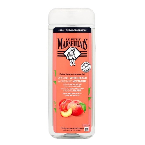 Le Petit Marseillais Żel pod prysznic Bio Biała Brzoskwinia &amp; Bio Nektarynka 400ml