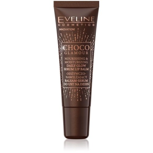 EVELINE Choco Glamour Odżywczo-Nawilżający Balsam-Serum do ust na dzień