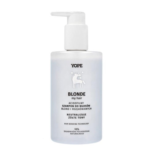 YOPE Blonde My Hair Acidofilny Szampon do włosów blond i rozjaśnianych - neutralizuje żółte tony 300ml