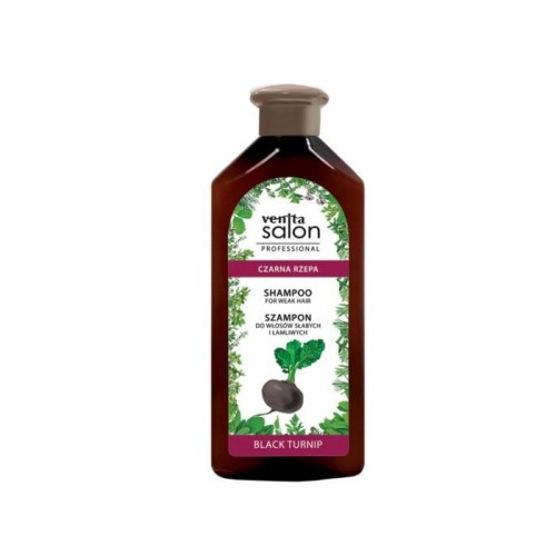 VENITA Salon Professional Szampon do włosów słabych i łamliwych - Czarna Rzepa 500ml