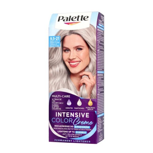 PALETTE Intensive Color Creme Krem koloryzujący nr 9.5-21 świetlisty srebrny blond  1op.