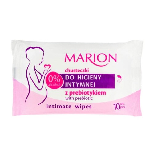 MARION Chusteczki do higieny intymnej z prebiotykiem 10 szt