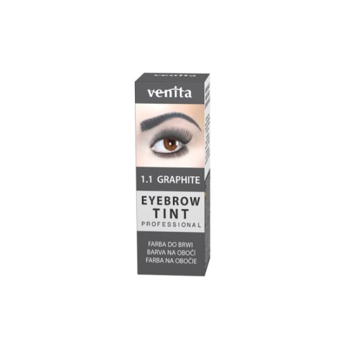 VENITA Eyebrow Tint Profesjonalna Farba do brwi w proszku - 1.1 Graphite (grafitowa) 1op.
