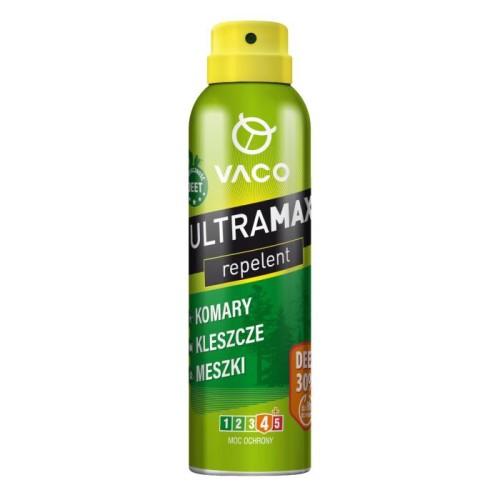 VACO ULTRAMAX Spray na komary,kleszcze i meszki DEET 30% 170ml