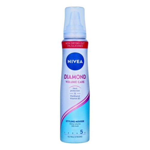 NIVEA Styling Pianka do włosów Diamond Volume Care - ultra mocna 150 ml