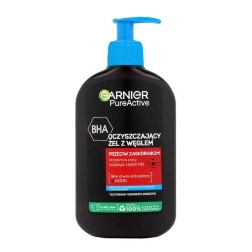 GARNIER Pure Active Oczyszczający Żel z węglem przeciw zaskórnikom 250 ml
