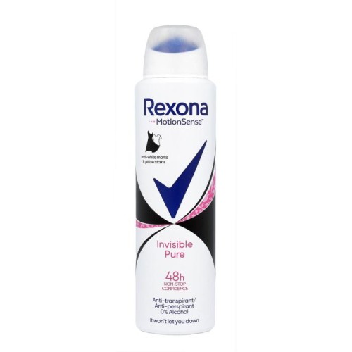 REXONA Invisible Pure Antyperspirant damski w sprayu 150 ml