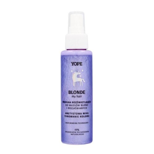 YOPE Blonde My Hair Rozświetlająca Mgiełka do włosów blond i rozjaśnianych - Ametystowa Mika 100ml