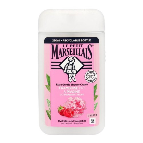 LE PETIT MARSELLAIS Kremowy Żel pod prysznic Malina &amp; Piwonia 250ml