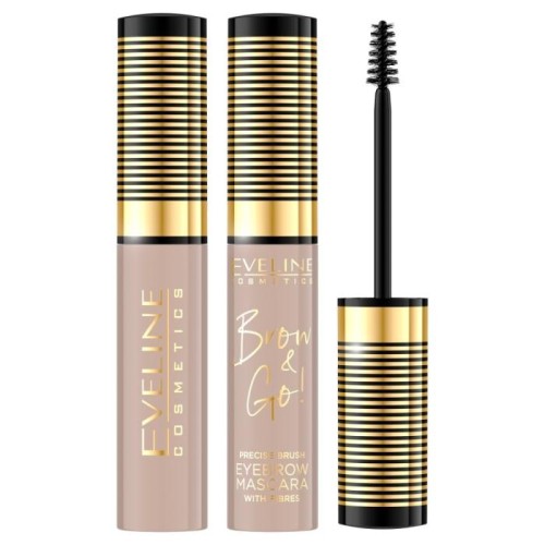 EVELINE Brow &amp; Go Maskara do brwi nr 05 Taupe 6 ml