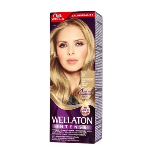 Wella Wellaton Krem intensywnie koloryzujący nr 8/1 Jasny Popielaty Blond - 1op.