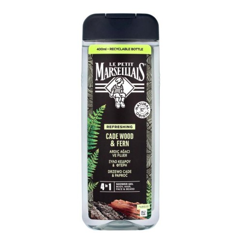 Le Petit Marseillais Żel pod prysznic 4w1 dla mężczyzn Drzewo Cade &amp; Paproć 400ml