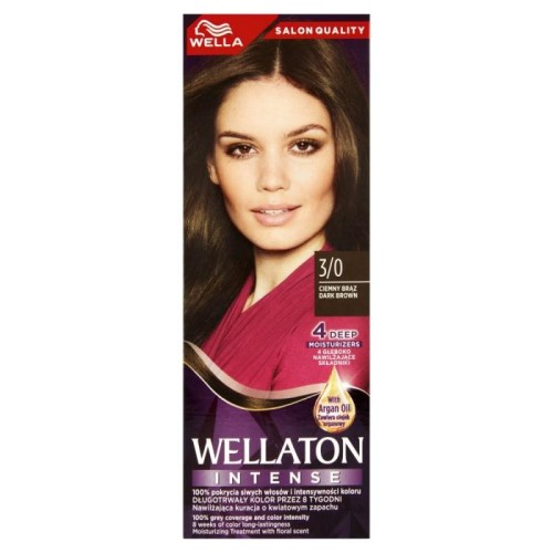 Wella Wellaton Krem intensywnie koloryzujący nr 3/0 - Ciemny Brąz  1szt