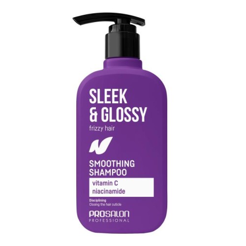 PROSALON Sleek &amp; Glossy Wygładzający szampon do włosów 375 ml