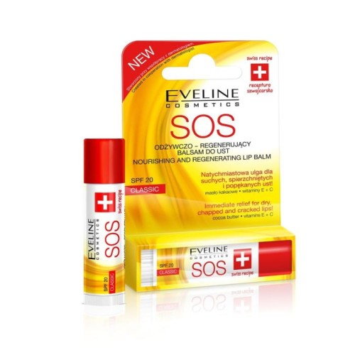 EVELINE SOS Odżywczo-regenerujący balsam do ust