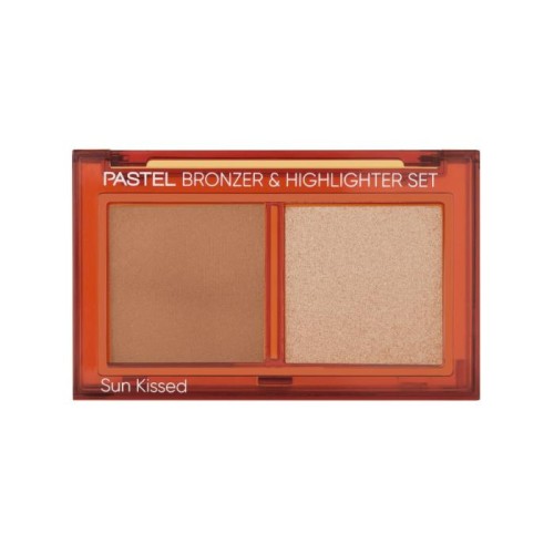 PASTEL Bronzer &amp; Highlighter Set Zestaw do konturowania twarzy nr 01 - Sun Kissed  1szt