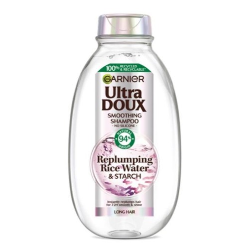 GARNIER Botanic Therapy Wygładzający Szampon do włosów długich Replumping Rise Water &amp; Starch (woda ryżowa i skrobia) 400 ml