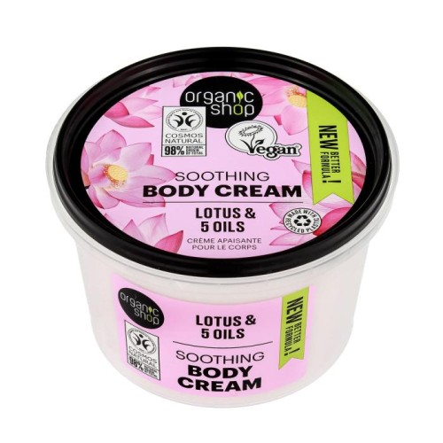 ORGANIC SHOP Body Cream Łagodzący krem do ciała - Lotus &amp; 5 Oils 250 ml