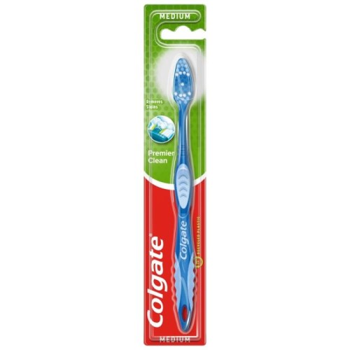 COLGATE Szczoteczka do zębów Premier Clean - Medium (średnia)  1szt